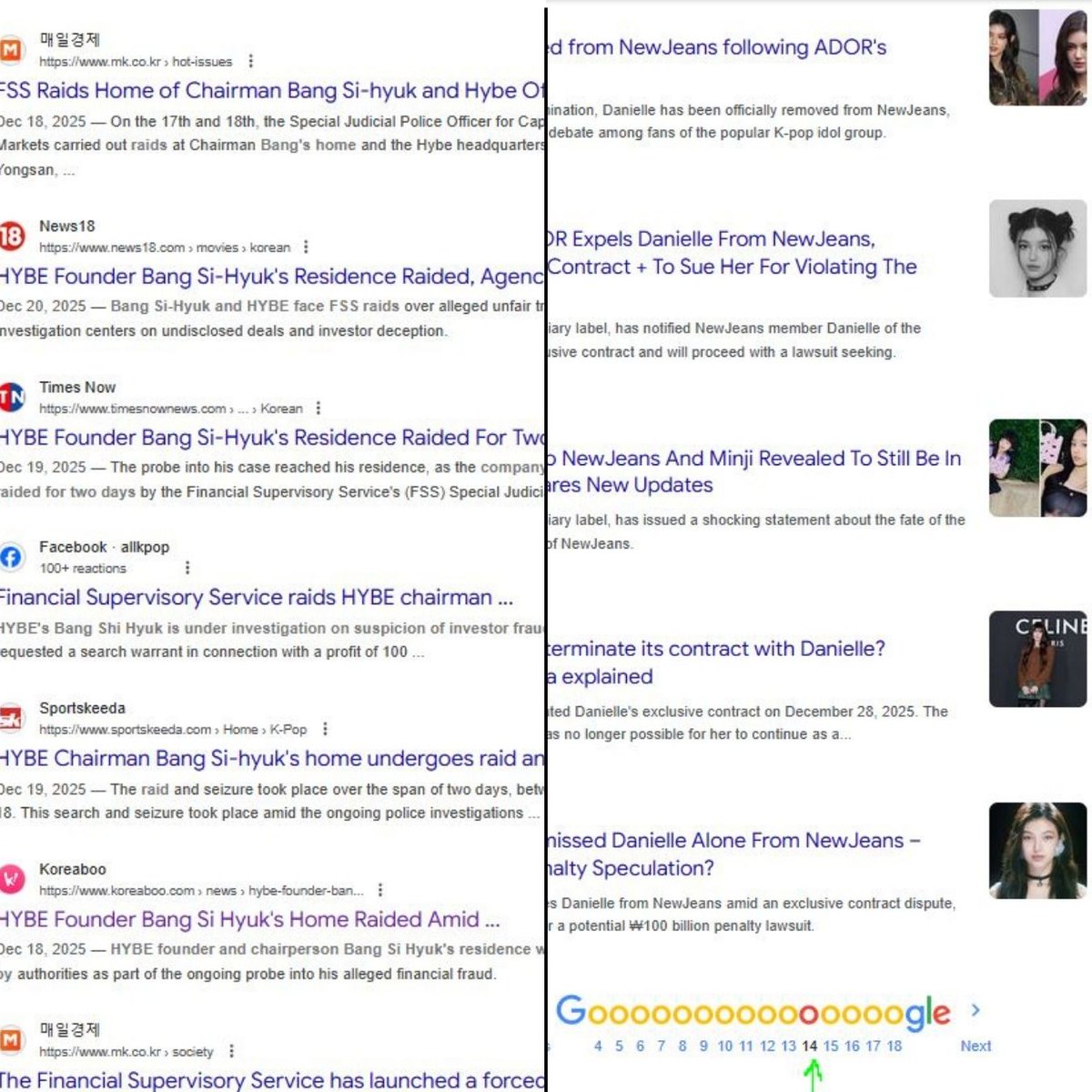 Media coverage comparison:

BSH — home &amp; office raided
→ 8 news articles in 2 weeks

Danielle — contract termination
→ 140 news articles in 15 hours