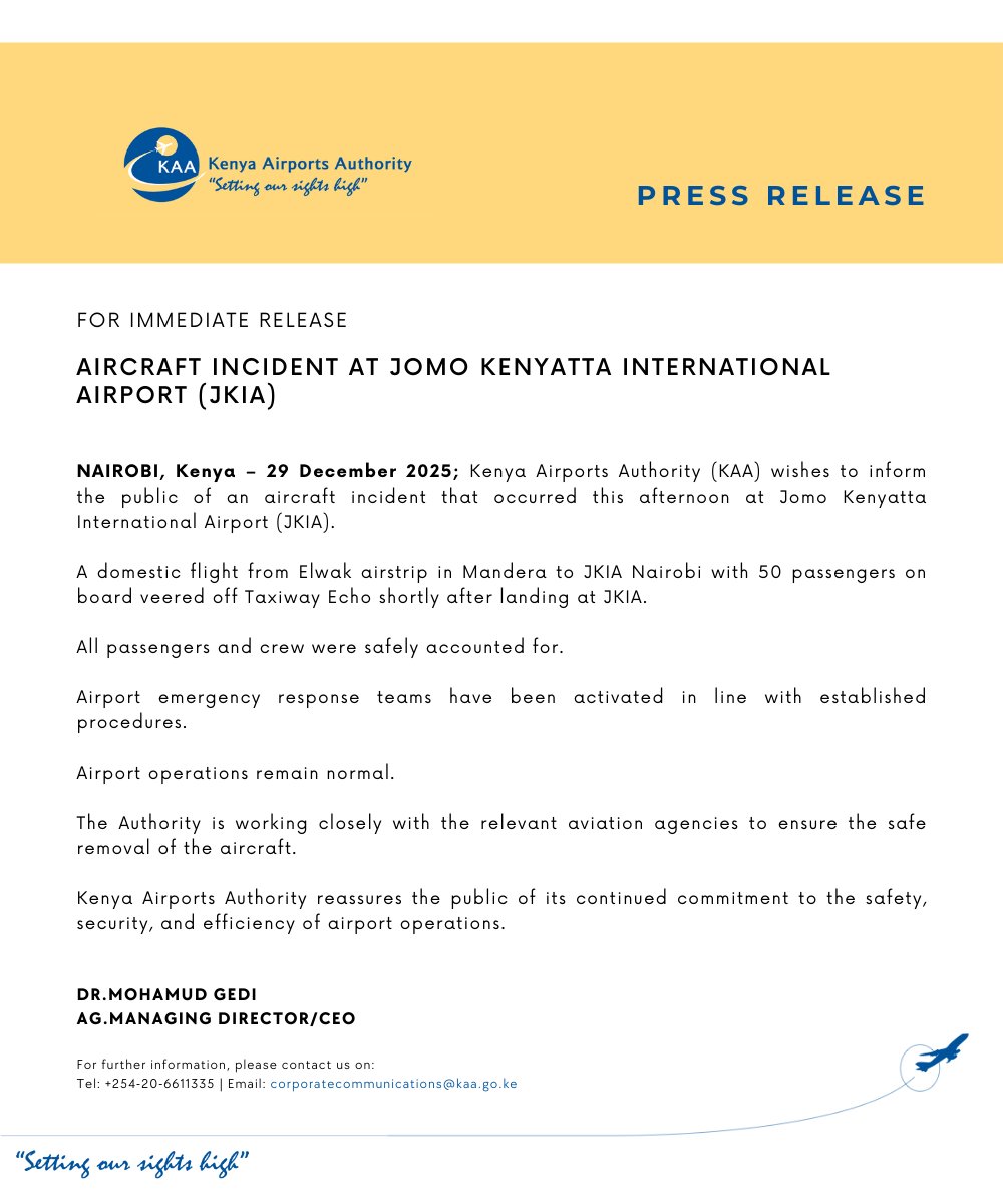 Kenya Airports Authority tweet media