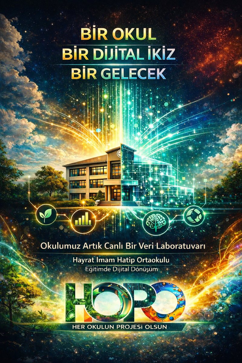hayratiho's tweet photo. Okul Binası Dijital İkizi ve Eko-Sürdürülebilirlik Projemiz ile
okulu sadece bir öğrenme alanı olarak değil, aynı zamanda canlı bir veri laboratuvarı olarak konumlandırıyoruz.
#HOPO
#HerOkulunBirProjesiOlsun
@tcmeb @Trabzon_MEM @hasan_uygun91 @mdemircioglu01
@HayratMEM https://t.co/Siat20GDTs