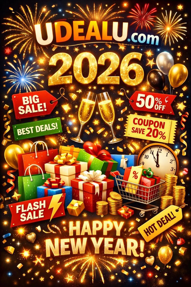udealu's tweet image. New Year’s resolution: pay less for everything 📷

We’ve got the deals — you grab the savings.

📷 udealu.com

#2026Savings #BestDeals #UDEALU #Deals