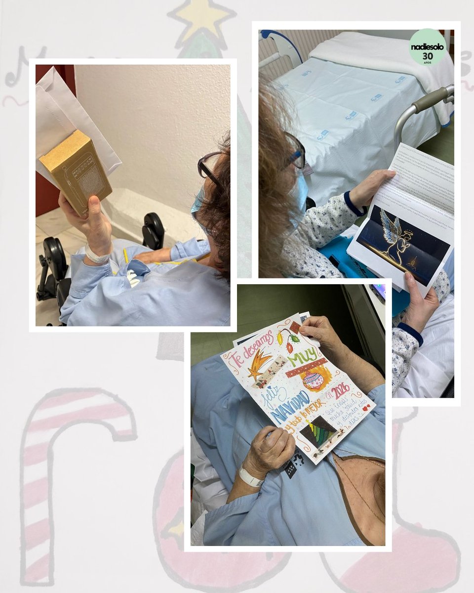 En #VoluntariadoEnHospitales han repartido las felicitaciones navideñas que han preparado con mucho cariño desde <a href="/bbva/">BBVA</a> , llevando un mensaje de cercanía y compañía a muchas personas que pasan estas fechas ingresadas.

Gracias a BBVA por hacerlo posible ❤️

#Nadiesolo