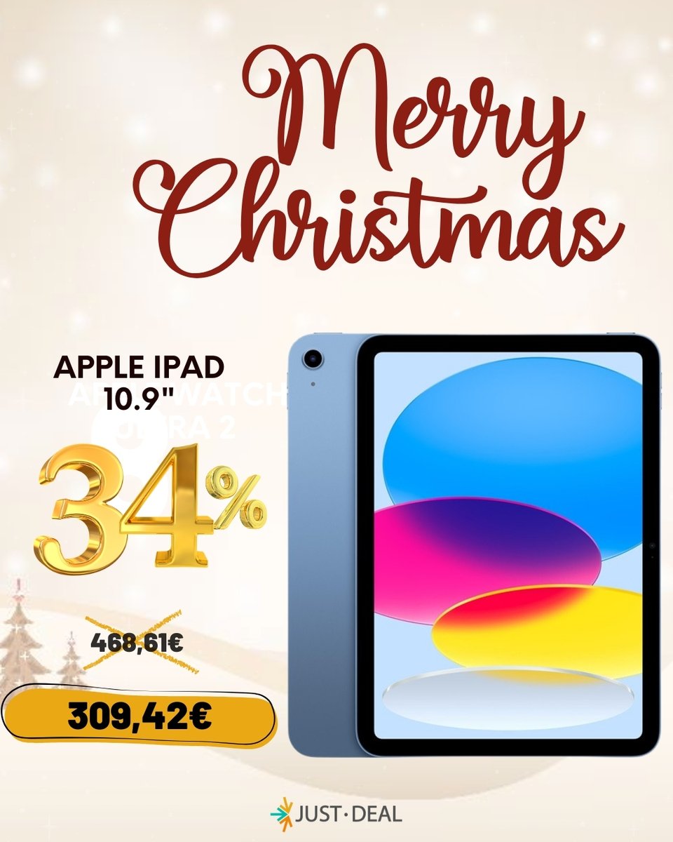 🎁✨ Apple iPad 10.9" 11ª Gen con 34% OFF en Just Deal ✨🎁

⚡ Rendimiento ágil
🌈 Pantalla amplia
💾 128GB de almacenamiento
🔋 Batería duradera

⏳ ¡Unidades limitadas!

 buff.ly/HEGnp9p

#JustDeal #AppleiPad #OfertasFlash #Tablets #Descuento #Tecnología