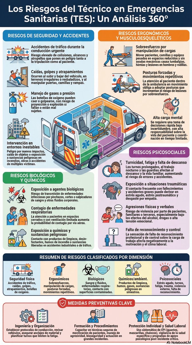 El riesgo de accidente en nuestra profesión es más que evidente.

Riesgo que no sólo pone en peligro a los profesionales embarcados, si no al resto de usuarios de la vía.

Pese a que la <a href="/DGTes/">Dir. Gral. Tráfico</a> mire a otro lado, es evidente que trabajar en una 🚑 es una profesión de riesgo.