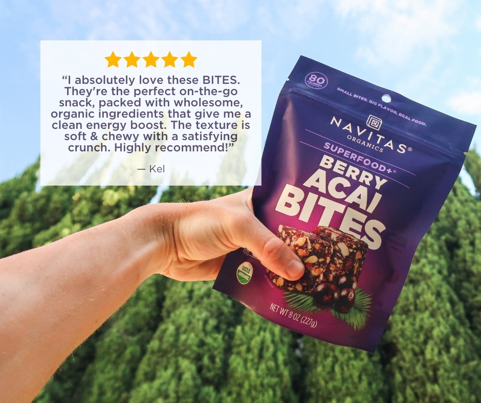 NavitasOrganics's tweet image. We love hearing how our Berry Acai BITES show up in real life — tucked into busy days, powering on-the-go moments and bringing that just-right balance of chewy, crunchy &amp;amp; oh-so-#satisfying goodness. 😋 What’s your #favorite moment to reach for #BITES? 👇