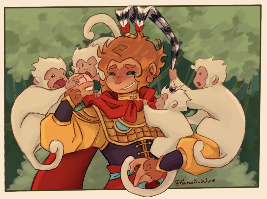 Monkey king and his silly monkey subjects! Honestly nothing brings more joy than drawing them xD
(There’s a couple of lmk fanarts I made throughout the year, but never finished, I’ll be working on them now)
#LEGOMonkiekid #LMKfanart #legomonkiekidfanart #lmk #lmksunwukong