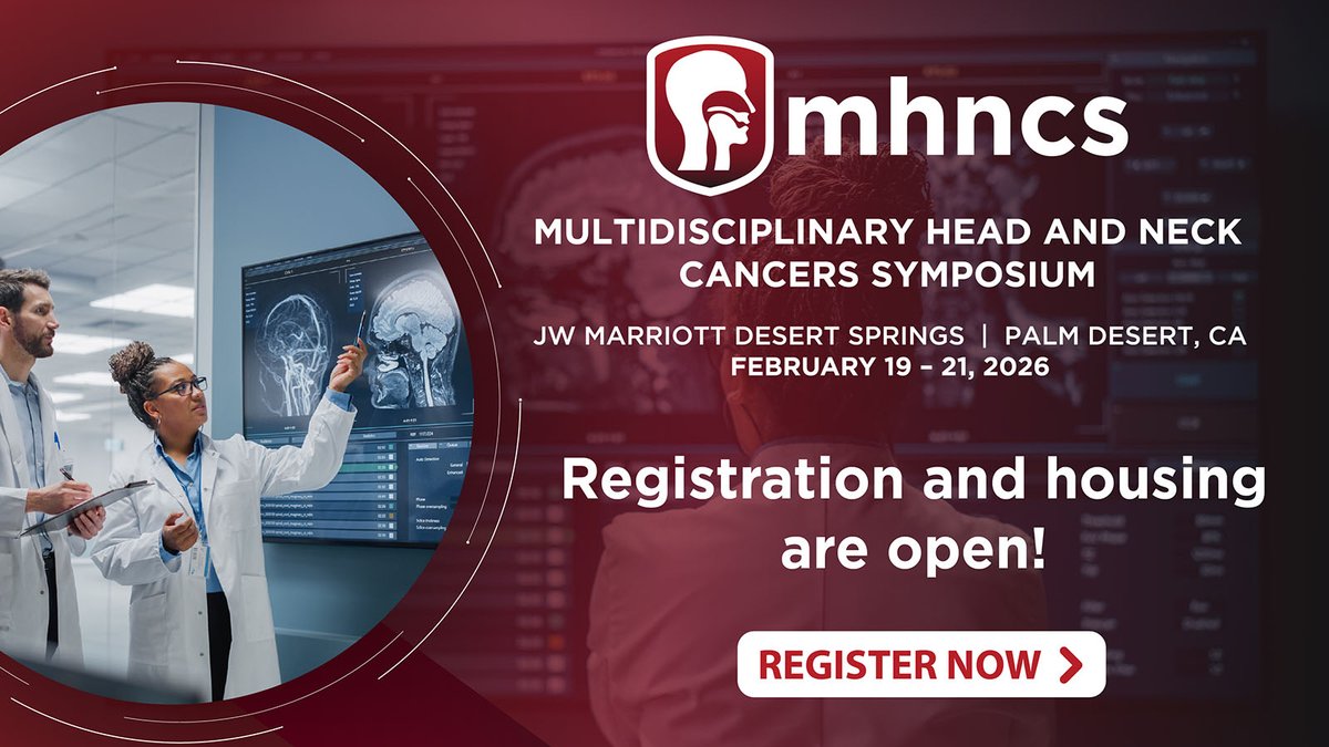 ASTRO_org's tweet image. Registration &amp;amp; housing are now open for the Multidisciplinary Head and Neck Cancers Symposium. 

Located at the JW Marriott Desert Springs in Palm Desert, CA from February 19-21, 2026. #MHNCS26

Register now: ow.ly/R9WJ50X6aeM

@AHNSinfo @ASCO @sitcancer @hncalliance…