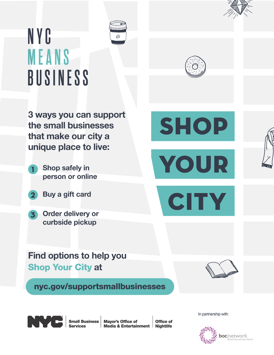 BOCNetwork's tweet image. 📢Join the @BOCNetwork &amp;amp; our partners at @NYC_SBS to support NYC small businesses for the Holidays! Visit Shop Your City today &amp;amp; let's keep NYC small businesses going! ✅📈
🔗shopyourcity.cityofnewyork.us
 #ShopYourCity