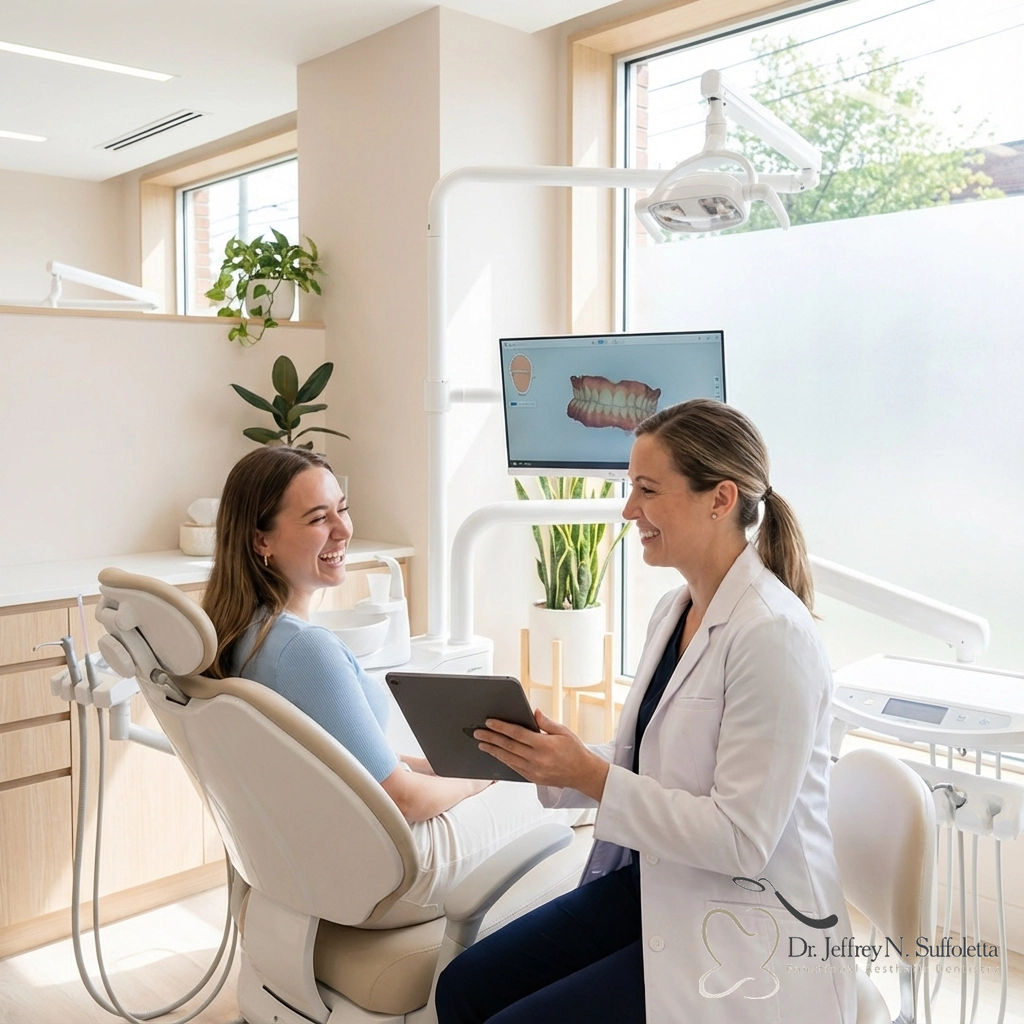 DrSuffoletta's tweet image. Same-day dental tech means less waiting and more smiling! Patients now expect quick, comfortable treatments that fit busy lives, with results you can see before dinner. Welcome to the future of dentistry!
 Office: 702-671-0001
#LasVegasDentist #DentalTech #Dentistry