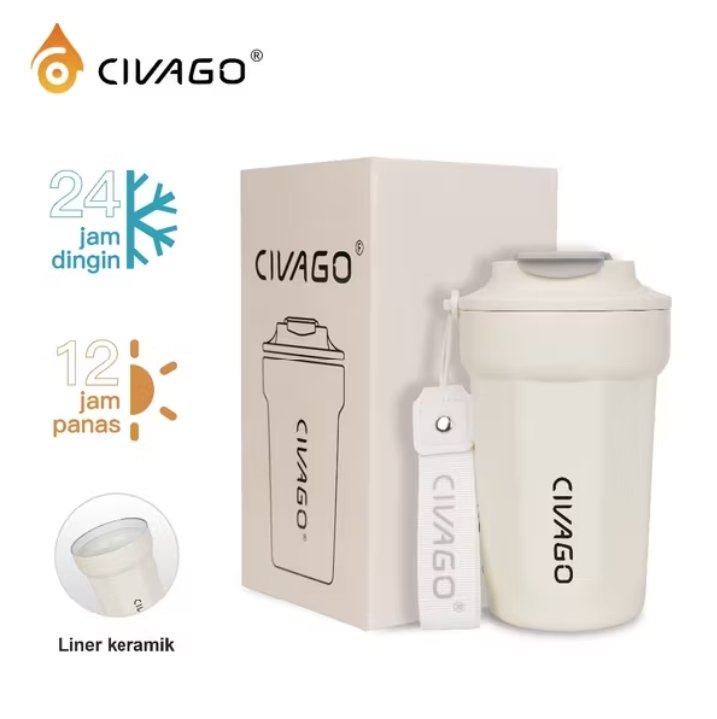 TusongPcb's tweet photo. CIVAGO（13oz/385ml）Mug Kopi Stainless Steel dengan Lapisan Keramik dan Tutup Termos Vakum untuk Minuman Panas dan Dingin 👇
https://t.co/j2MXdekoDA https://t.co/r4rfFEDMvs