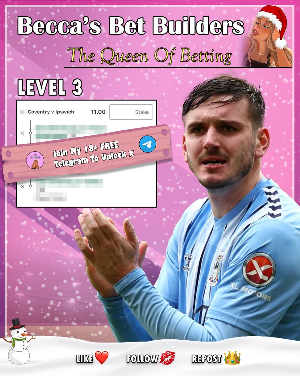 BigTipsBecca's tweet image. COVENTRY VS IPSWICH FOUL &amp;amp; SHOTS LADDER😍🪜

Level 1:  2.15
Level 2:  4.75
Level 3:  11.00
Becca’s Big Tip:  61.00

Join My FREE Group To Unlock Level 3 &amp;amp; My Big Tip💕👇