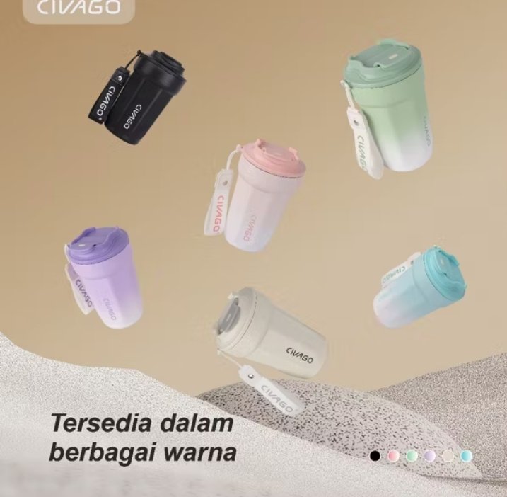 TusongPcb's tweet photo. CIVAGO（13oz/385ml）Mug Kopi Stainless Steel dengan Lapisan Keramik dan Tutup Termos Vakum untuk Minuman Panas dan Dingin 👇
https://t.co/j2MXdekoDA https://t.co/r4rfFEDMvs