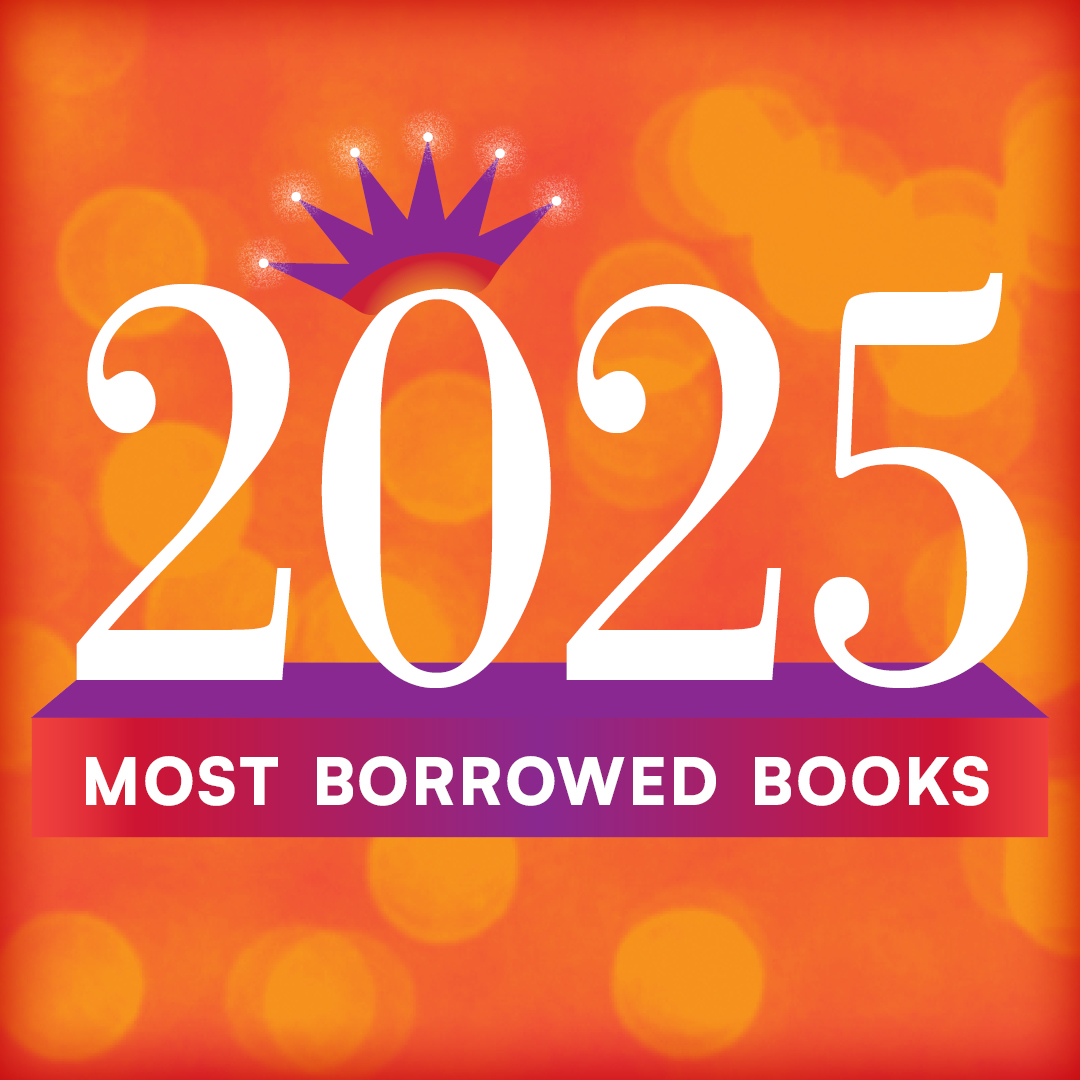hclib's tweet image. Our patrons checked out nearly 12 million (and counting!) items in 2025. **That's one checkout every 2.6 seconds.** Find out if one of your favorites made this year's list of most borrowed books: bit.ly/HCLMostBorrowe…