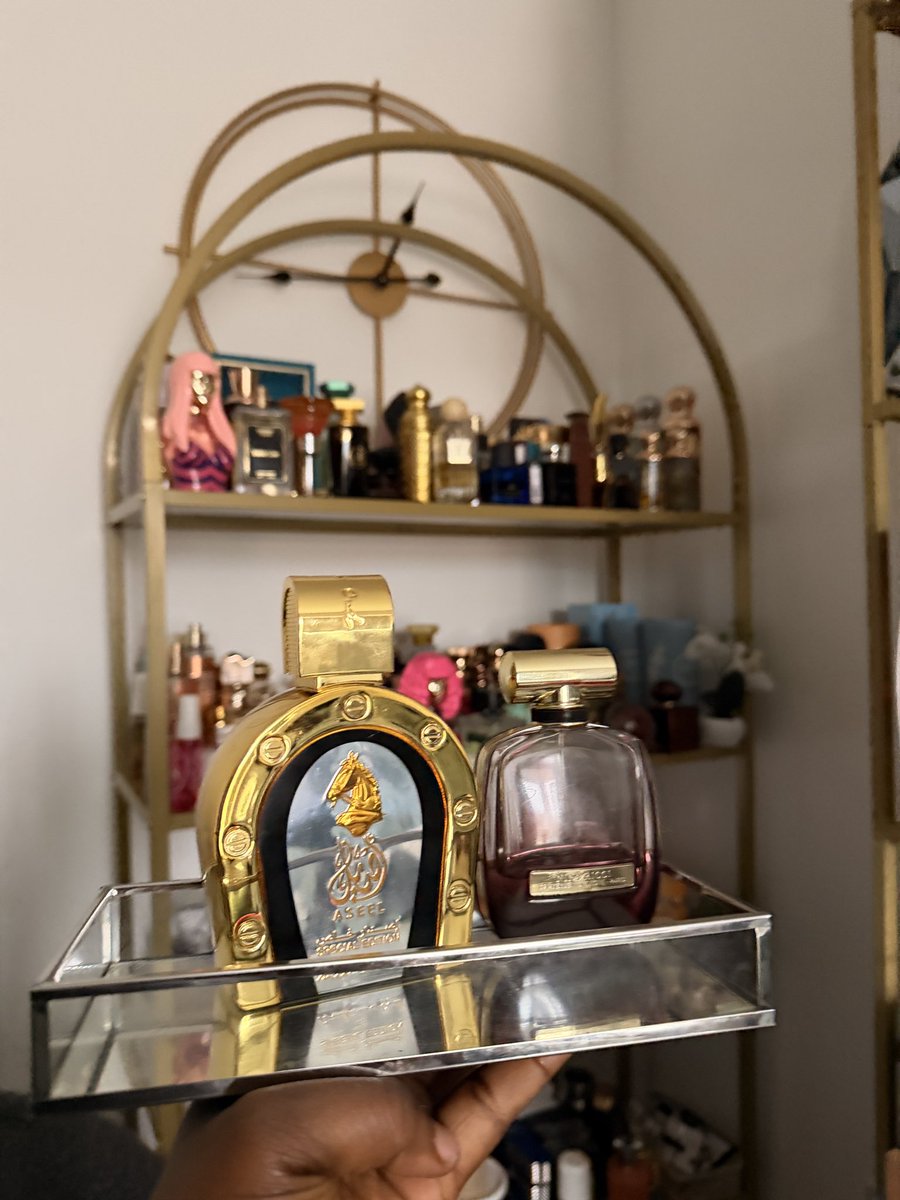 #sotd aseel by Arabian oud @arabianoud 
L’extase by Nina Ricci <a href="/NinaRicci/">Nina Ricci</a> 
A rosy spellbinding duo 🤩