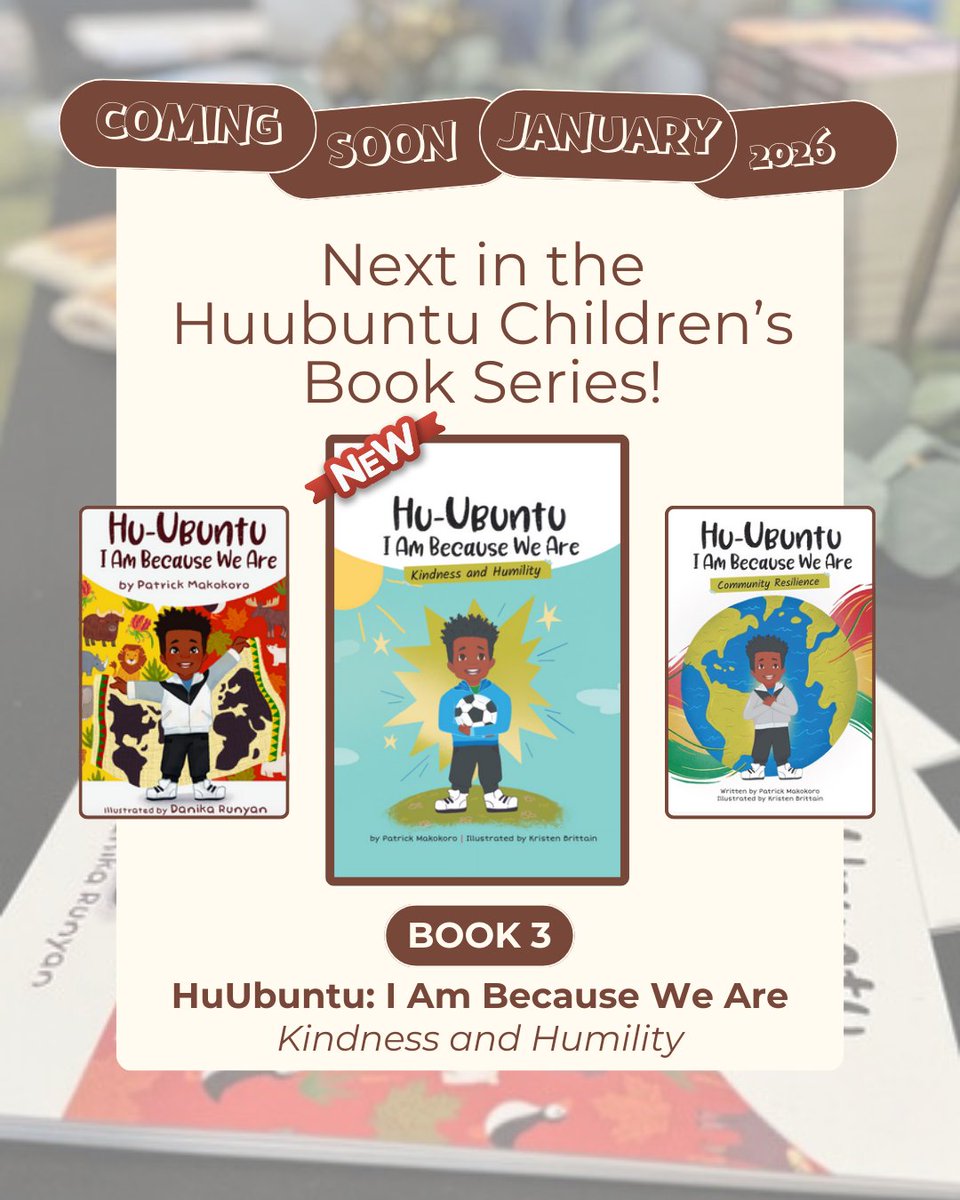 HUUBUNTU RETURNS!
Book 3 dives deep into kindness and humility - two values that change everything.

HuUbuntu: I Am Because We Are - Kindness and Humility Coming January 2026!

#HuUbuntu #IAmBecauseWeAre #newbook #teachkindness #childrensbooks