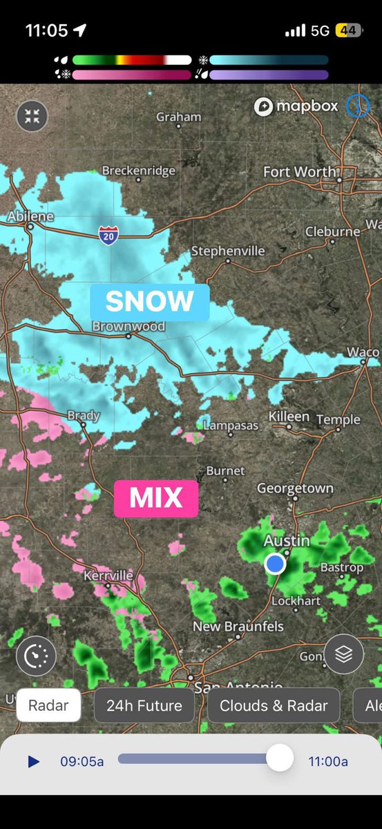 ❄️WINTRY WEATHER: Wintry mix popping up in parts of Central Texas this morning!

Light snow, graupel/mix reported in Waco and scattered Hill Country spots. No accumulation!

Are you seeing any flakes where you are? 👀🌨️ (Monday, 11:10 a.m.)
