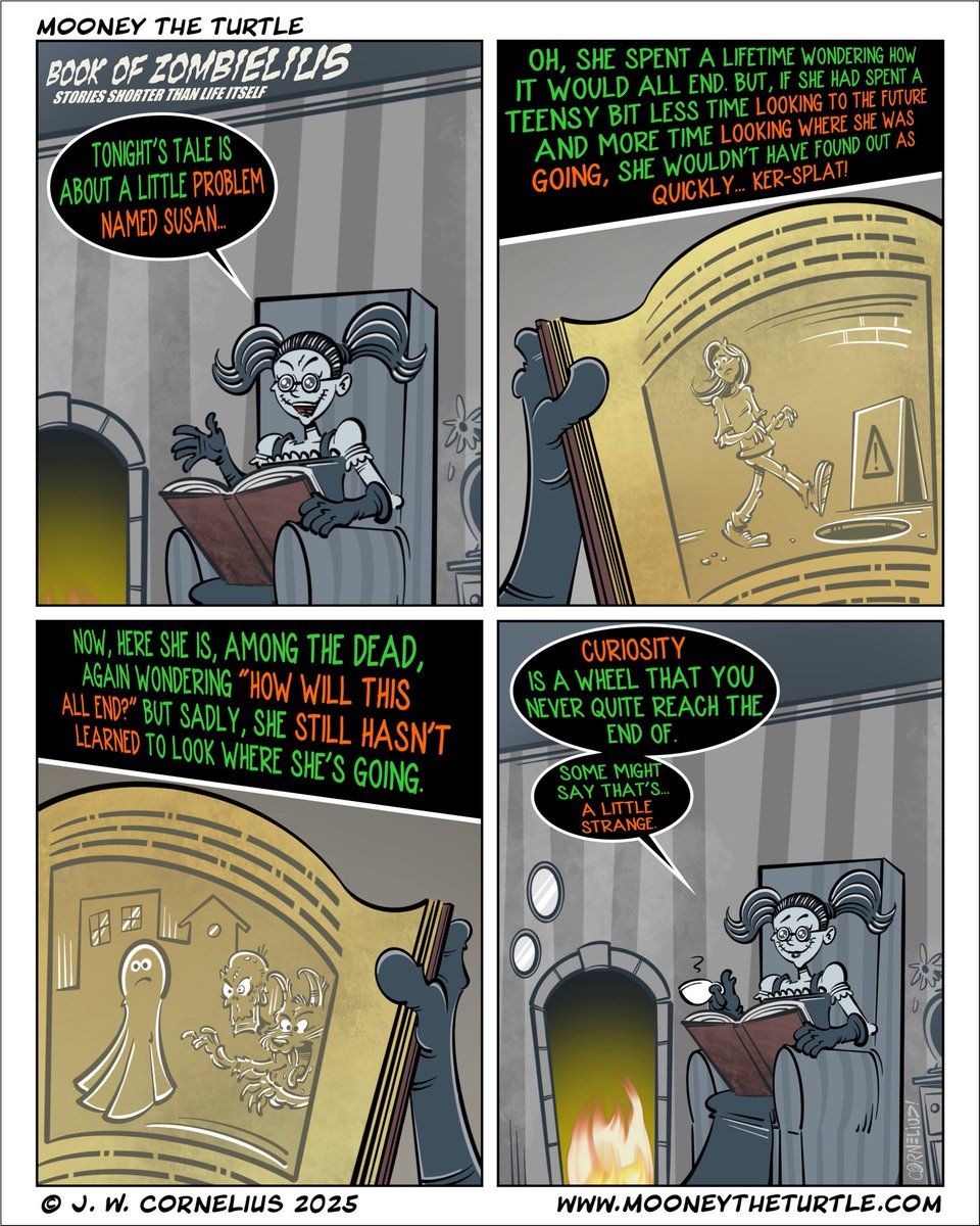 mooneytheturtle's tweet image. “Book of Zombielius” (part 2)
“Live in the now!” - Garth Algar

Check out “Mooney the Turtle” on WEBTOON!
m.webtoons.com/en/challenge/m…

#mooneytoons #mooneytheturtle #turtlecomic #webcomic #webcomics #indiecomic #indiecomics #mooners  

#mooneymonday #mooneymondays