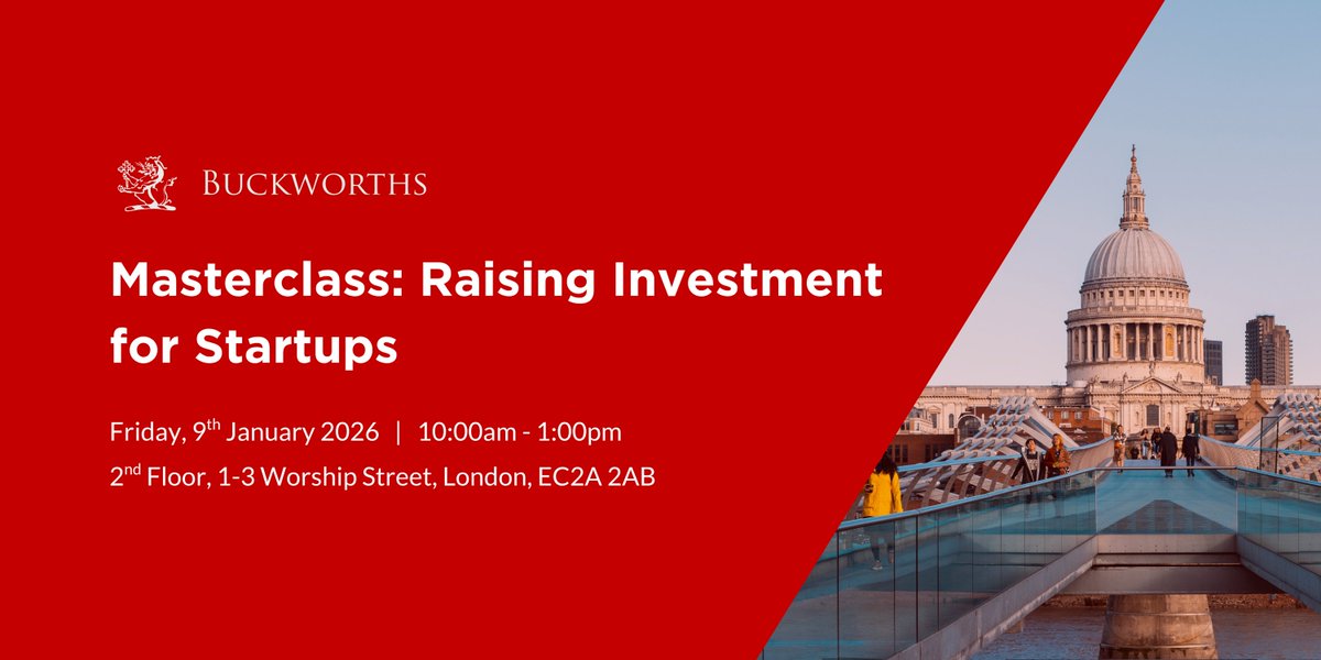 🚨 Limited seats! Learn funding sources, tax reliefs, valuations, and investor strategies. Leave with a clear plan and actionable resources. Grab your ticket now for our Masterclass next week!

Book here: shorturl.at/y20OD

#StartupGrowth #FounderTips #InvestorReady