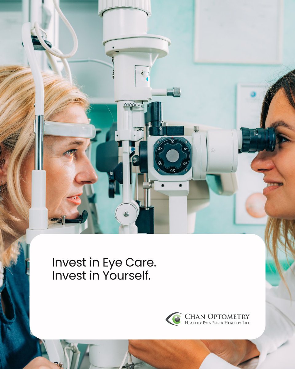 ChanOptometry's tweet image. Vision is invaluable—prioritize your eye health with regular exams. Middle to high-income families who value wellness trust Chan Optometry for comprehensive, preventative care. Book your exam: chanoptometry.com

#HealthyVision #OptometryCare #VisionWellness