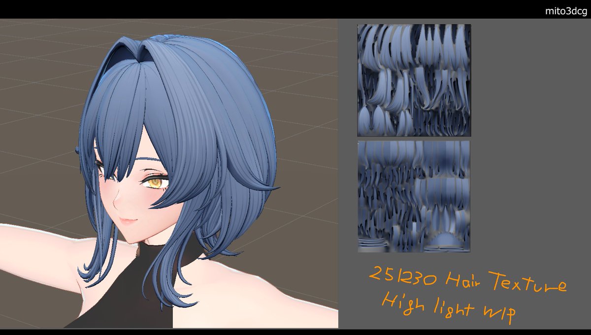 mito3dcg's tweet photo. 進捗 テクスチャ　ハイライト着手
 #AtelierMito #maya #unity https://t.co/kfxct8eMiE