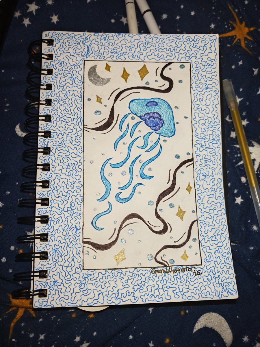 Emerald404error's tweet image. #jellyfish #jellyfishdrawing #drawing #art #artist