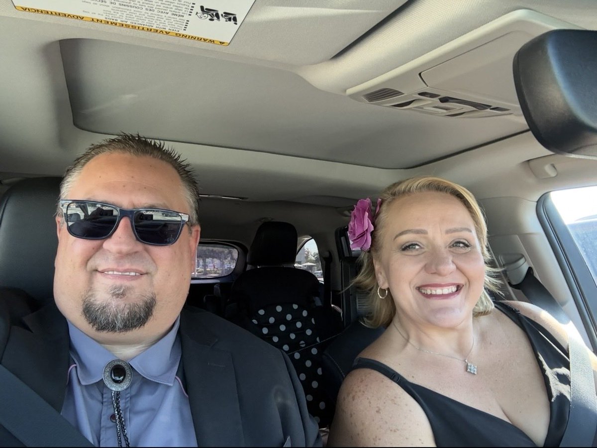 Selfie time: My wife &amp; I all dressed up to go to a 50th Wedding Anniversary Party! 😍