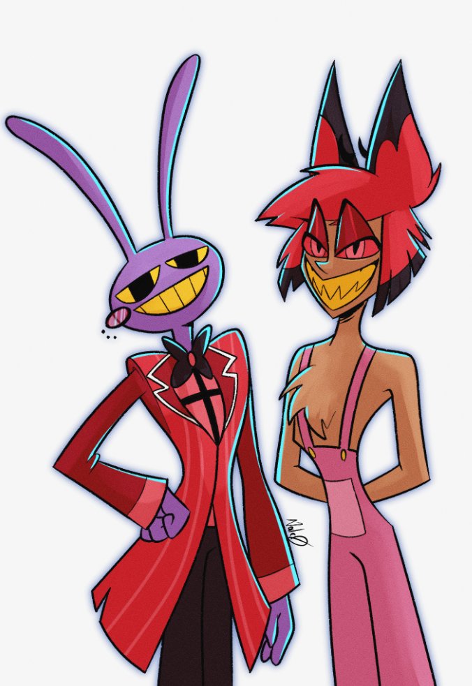 Caine decided it was swap day

#HazbinHotel #TheAmazingDigitalCircus #TADC