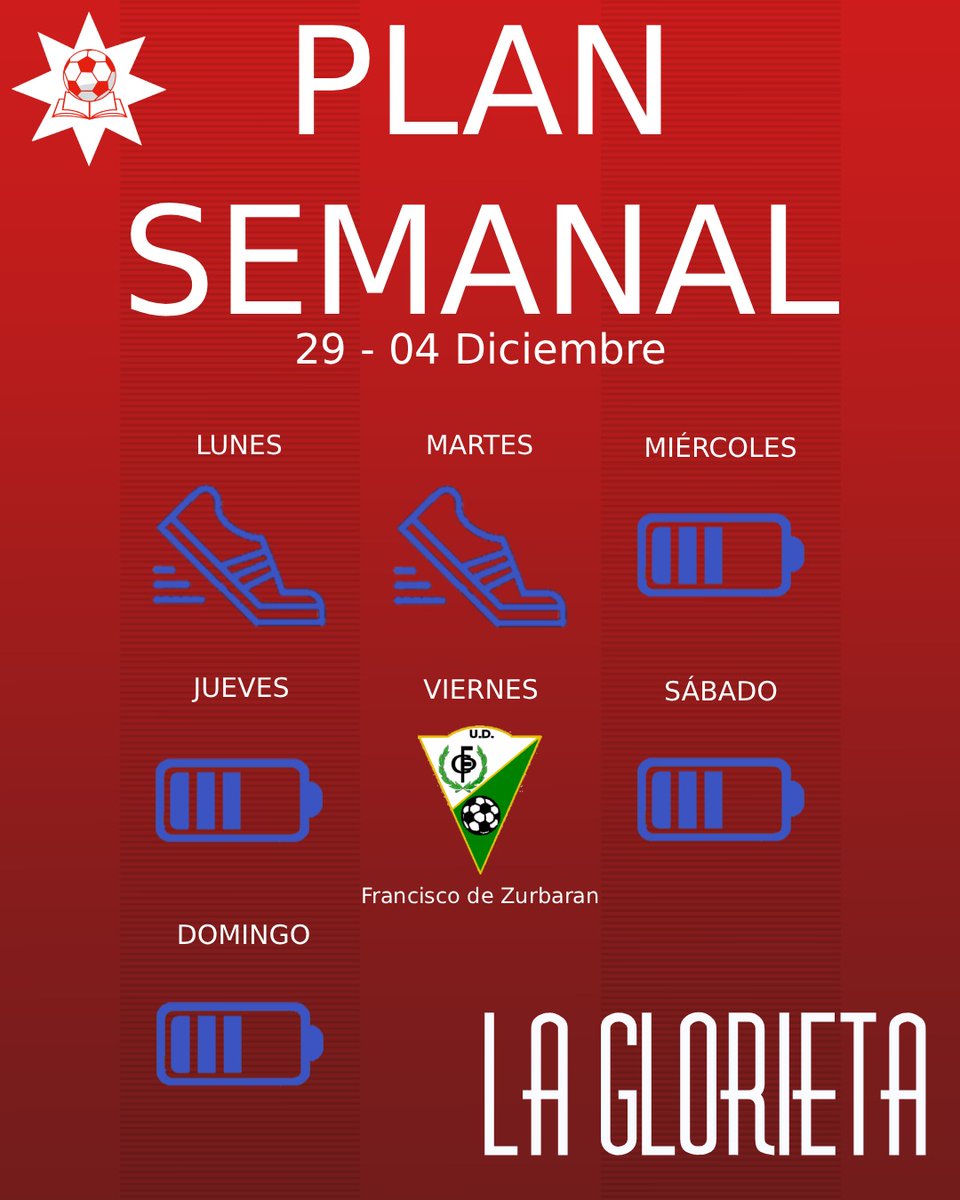 🏋️ Plan semanal

Información ofrecida por LA GLORIETA , Bar y Estación de Servicio