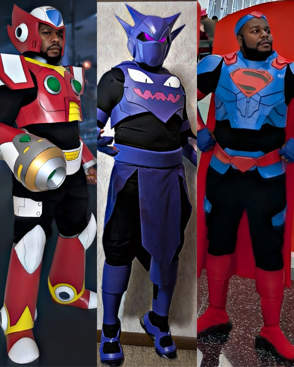 swaggycosplayer's tweet photo. Swaggy's last post of 2025 is a recap, only made 3 new cosplays this year, Shadow the hedgehog Batman/regular shadow & Omnimon, but did upgrade Zero, Haunter n Superman cosplays...pretty eventful for a semi-retired man lol
#cosplay #comics #anime #videogames #evafoam https://t.co/066Z7HdzNA