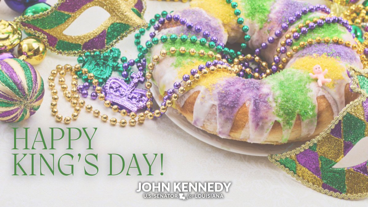 Happy King’s Day, Louisiana! 

Today kicks off Mardi Gras season — a time to honor our culture, enjoy good food and music, and revel in time-honored traditions done the right way. It’s Louisiana at its best!