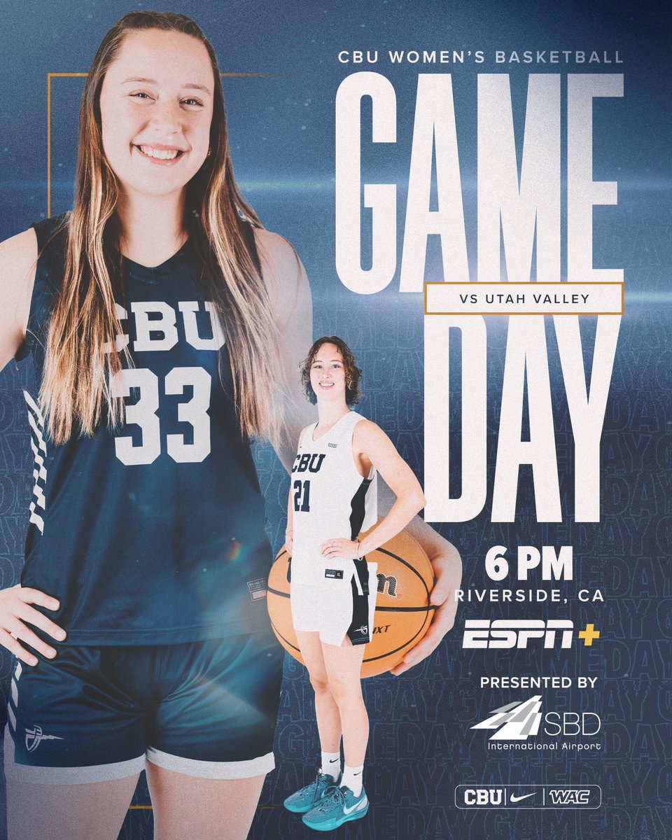 CBUwbb's tweet image. Conference Timeee, LET’S GO!🤩

🆚Utah Valley
⏱️6PM
📍Riverside, CA
🏟️Fowler Event Center
🎥ESPN+

#LanceUp⚔️