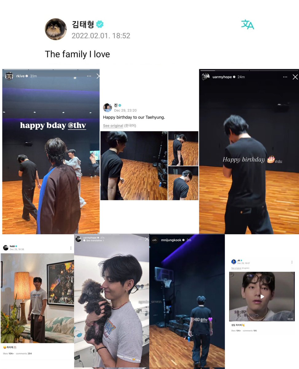 sgmin_seven's tweet image. TAEHYUNG ONCE SAID "THE FAMILY I LOVE"