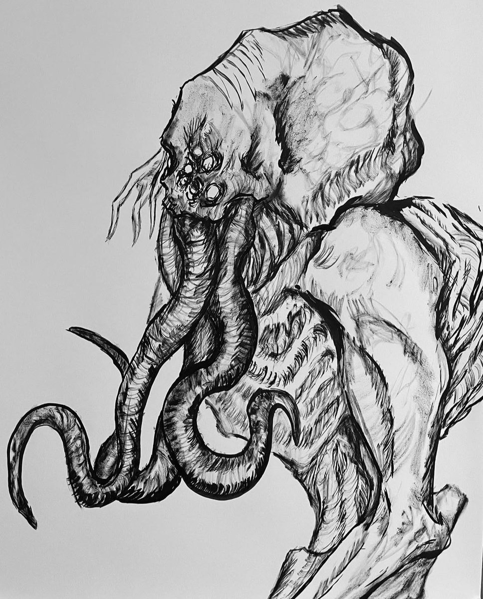 LockeeChase's tweet image. Ink sketches