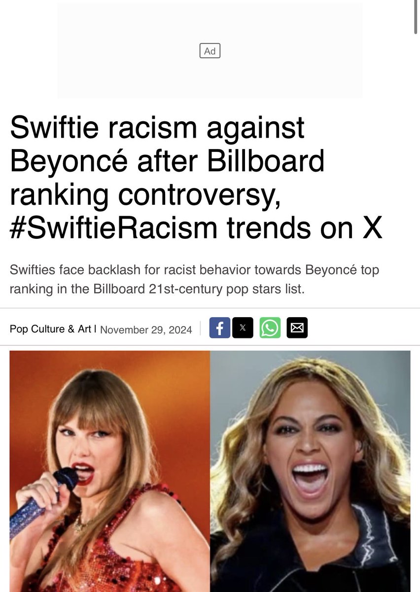 msyonceslay's tweet image. Saying this like the swifties don’t write thick racist paragraphs about Beyoncé every day on here. We will never forget #swiftieracism