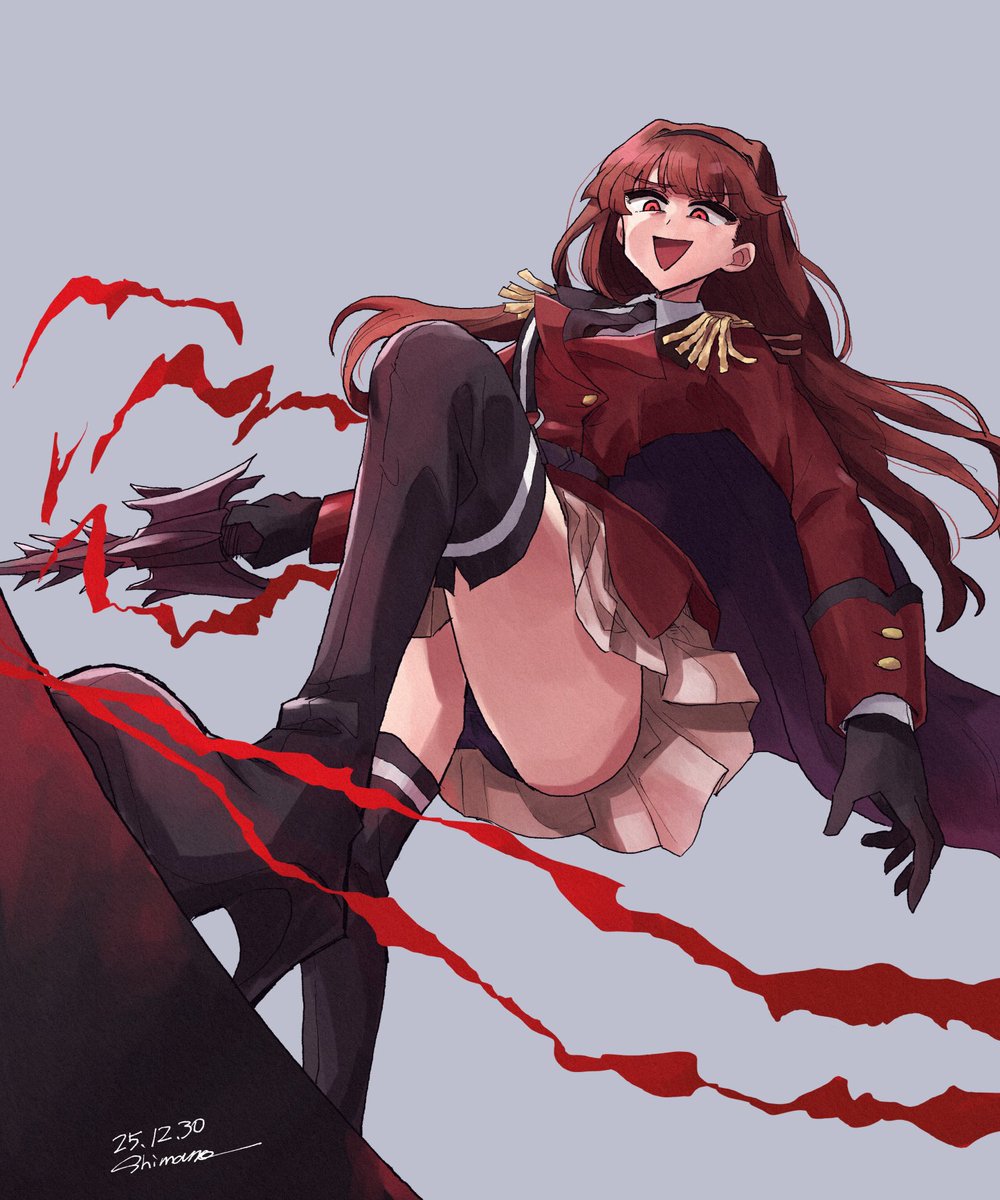 構図は模写です。悪は黒。 