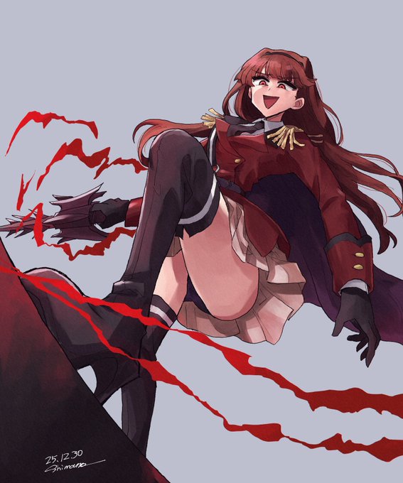 構図は模写です。悪は黒。 