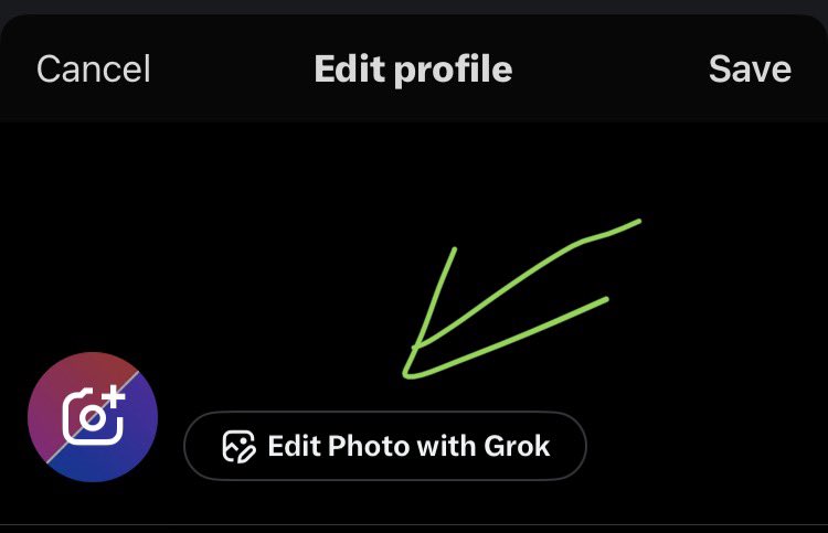 techdevnotes's tweet image. X iOS App now supports Editing Profile Pic with Grok