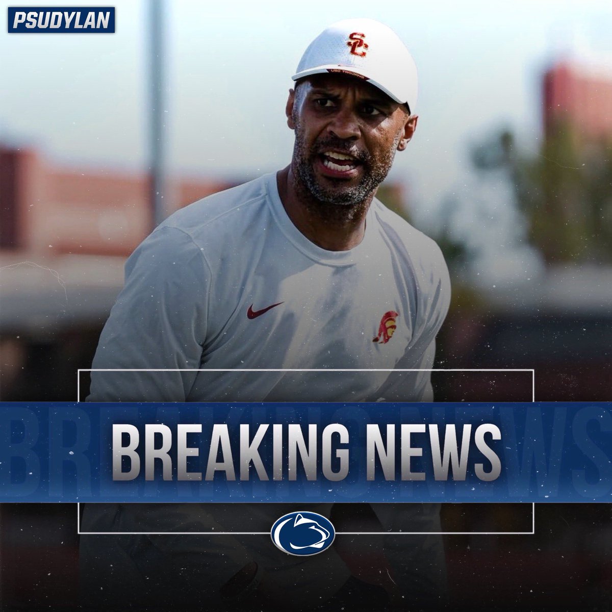 PSU_Dylan's tweet photo. BREAKING: Penn State is hiring USC defensive coordinator D'Anton Lynn to the same role in State College! The Nittany Lions' new DC is a PSU football letterman; he played CB from 2008-2011.

Lynn, a Plano, Texas native, turned around the Trojans' defense in a hurry. In year 1 with Lynn at DC, USC went from allowing 34.4 PPG to 24.1. They also saw significant improvement in forced TOs, run defense, and 3rd down conversion percentage during his two seasons in SoCal. The 36 year old has also had coaching stops at UCLA, the Ravens, Texans, Chargers, Bills, & Jets. 👀

Welcome (back) to Penn State, D'Anton! 🦁 #WeAre