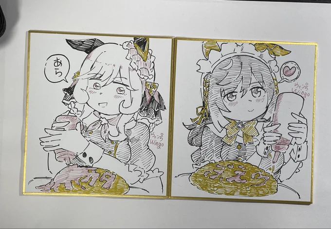 ミニ色紙2枚…!? 