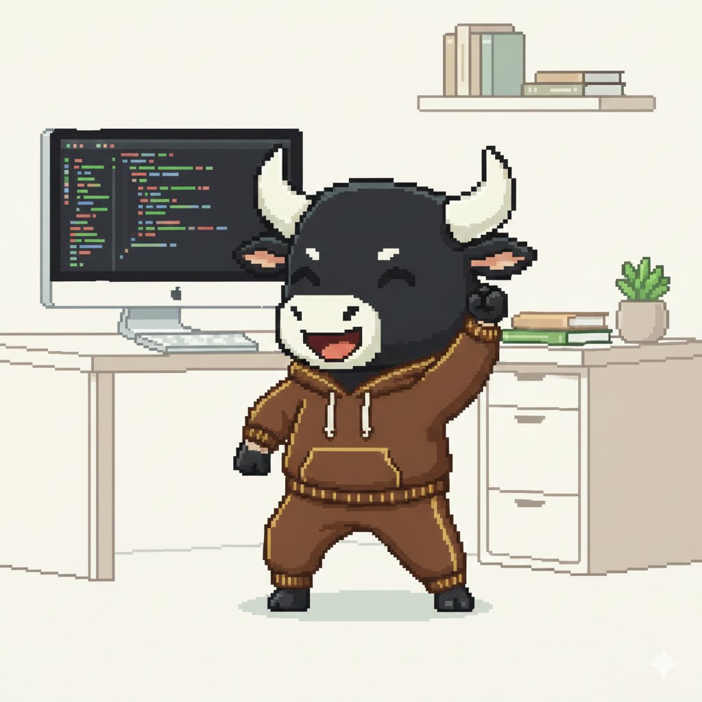 phytongoras's tweet photo. Meet Dexel 🐂🕶️

Chosen in pixel art for a clean, simple digital feel. Dexel is a bull to represent stability and strength, with a cheerful personality.

His name comes from Codex + Pixel.

Colors follow Codex: soft black, white, brown, with voltage green accents.

#CodexMascot https://t.co/bZ5e3RFRZJ