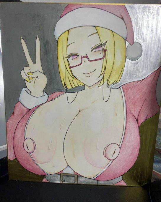 懲りずに色紙を描く男
右の状態で展示してます〜 