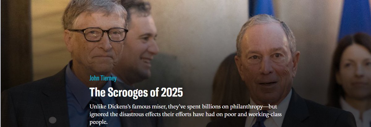 It's amazing how inept and immoral brilliant business titans are at giving away their wealth -- The Scrooges of 2025, by <a href="/JohnTierneyNYC/">John Tierney</a>   city-journal.org/article/charle…