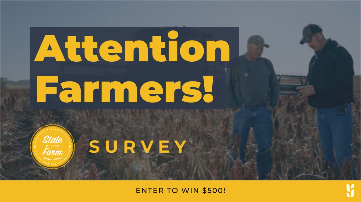 🚜 Invite your friends and family members who farm to take Bushel's 2025 State of the Farm Survey! 

Share this link: hubs.li/Q03YRmL70

If they complete the survey, they can sign up to get the 2026 State of the Farm Report emailed to them and enter to win $500. 💰
