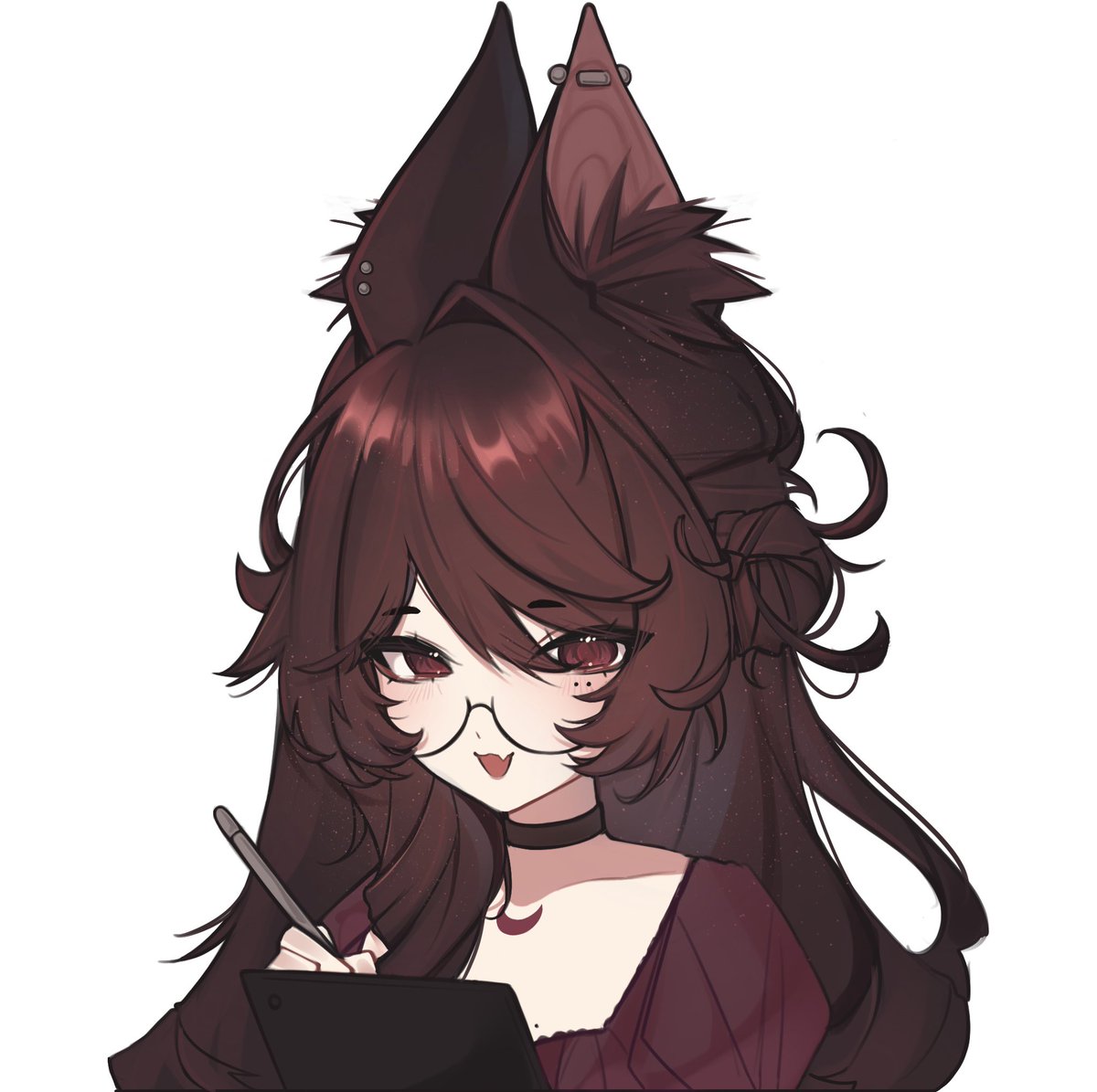 lycoriia's tweet image. pngtuber is officially done! 
i hope ill be able to use it soon 🖤