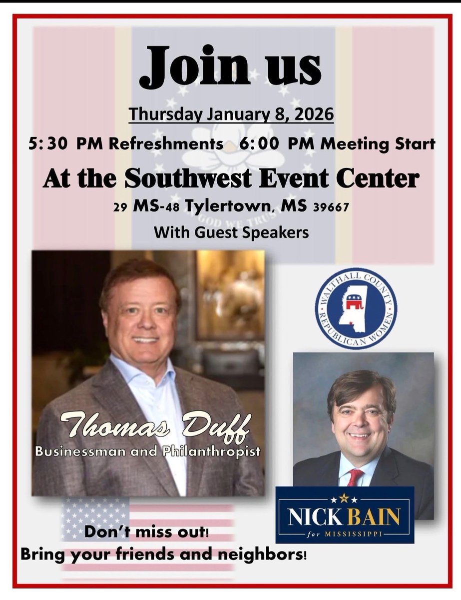 Looking forward to talking about Mississippi’s Future!