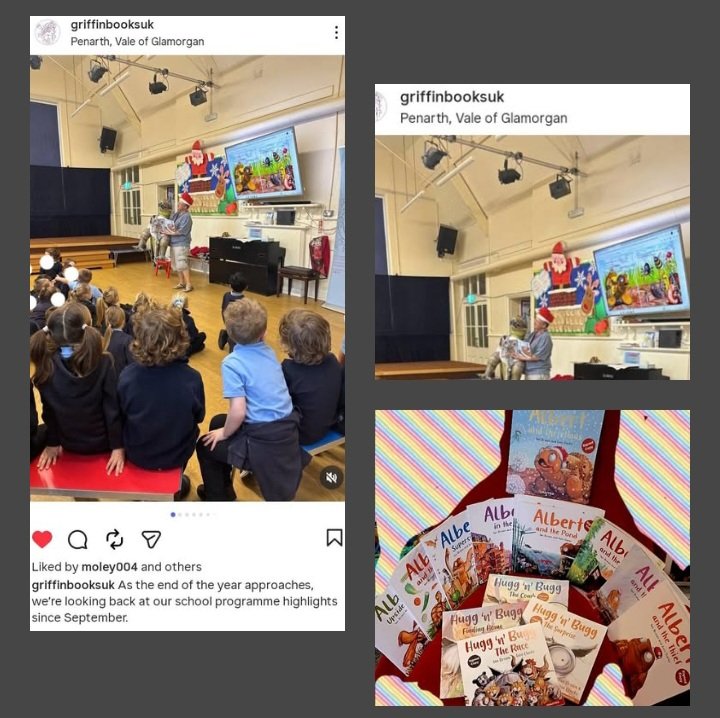 AlbertTortoise's tweet image. Big thanks to ace #bookshop Griffin Books #Penarth #Wales for mentioning our series of #school #events with them before Christmas in their end of year round up. Great to share our #ALBERTthetortoise and Hugg 'n' Bugg stories with so many young readers. Alberttortoise.com