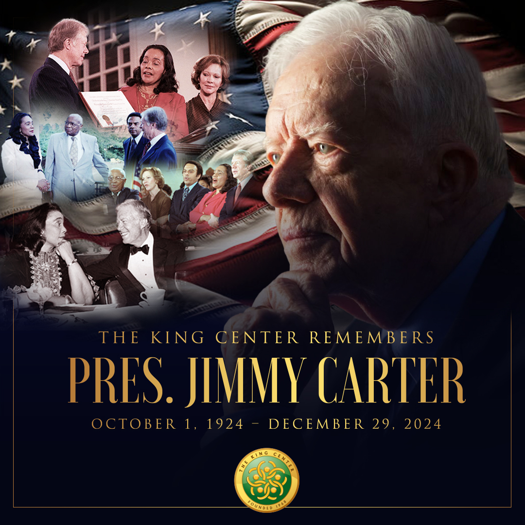 BerniceKing's tweet image. Remembering President Jimmy Carter—a life marked by service, humility, and a steadfast commitment to human dignity.