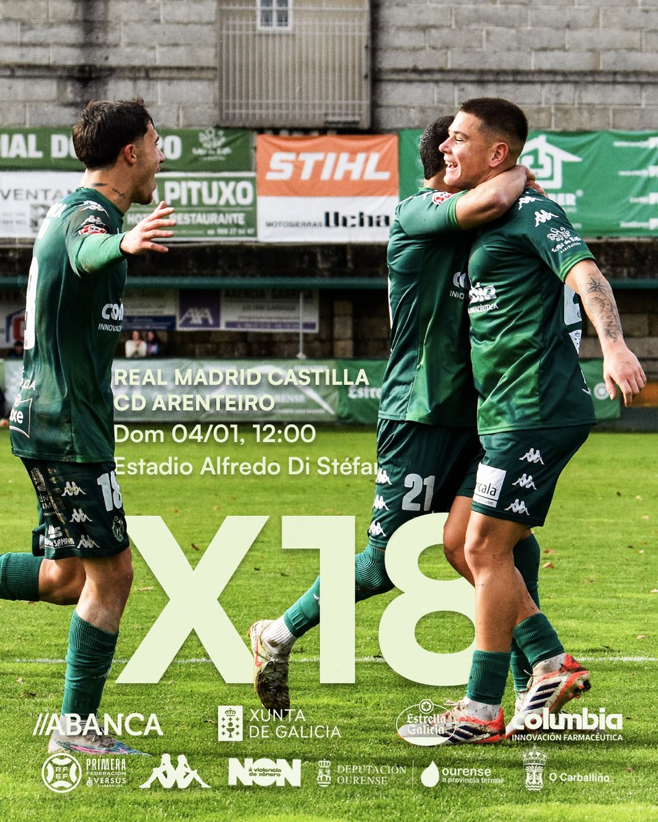 A primeira do ano xógase en Madrid! Visitamos Valdebebas para estrear o 2026. Aquí tes toda a información:

🆚 <a href="/lafabricacrm/">Cantera Real Madrid</a> 🗓️ Dom, 04/01 | 12:00 h 🏟️ Alfredo Di Stéfano

🎟️ VENDA DE ENTRADAS (19€, prezo único e sen categorías) Dende mañá, día 30. Son nominais (obrigatorio DNI