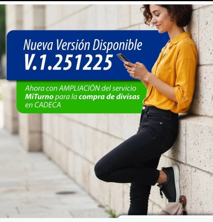Atención.
Actualice la nueva versión de #Transfermovil ya disponible en las plataformas cubanas. 
#EtecsaTeAcompaña
