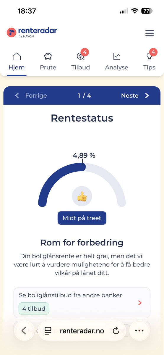 Alle kloke mennesker på X, noen tips til bedre rente på boliglånet? Har ca 52% belåningsgrad, holder til på Østlandet 🙋‍♂️

#fintwit