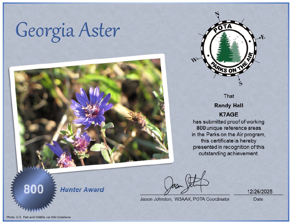 Thanks #POTA #hamradio